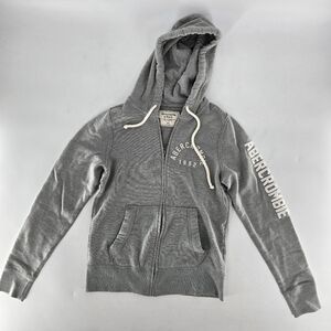 Abercrombie & Fitch Charcoal Hoodie Jacket‎
